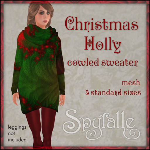 Spyralle Christmas Holly Sweater
