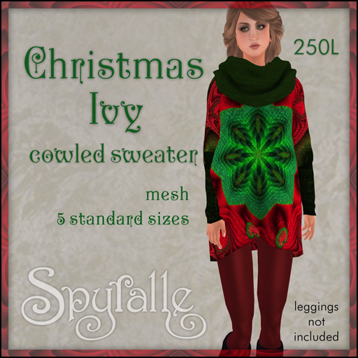 Spyralle Christmas Ivy Sweater for RFL