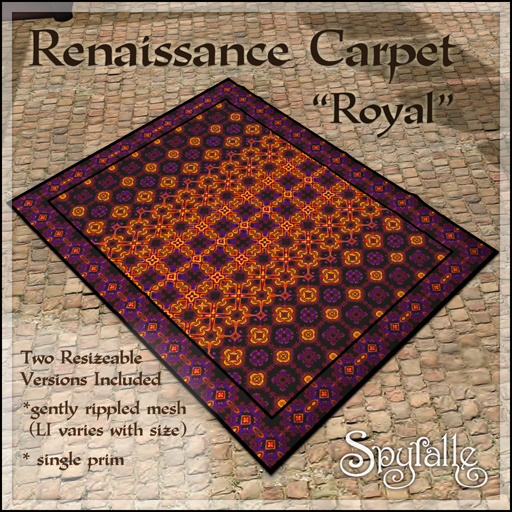 Spyralle Renaissance Carpet - Royal