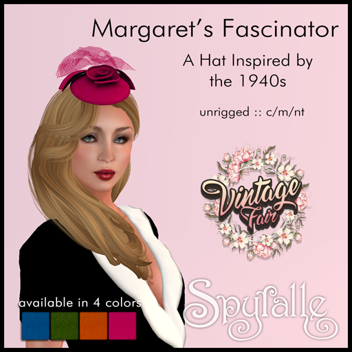 Spyralle 'Margaret's Fascinator' Hat