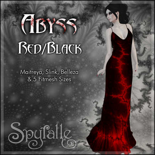 Spyralle Abyss Gown - Red-Black