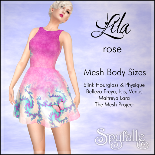 Spyralle Lila for Mesh Bodies in Rose