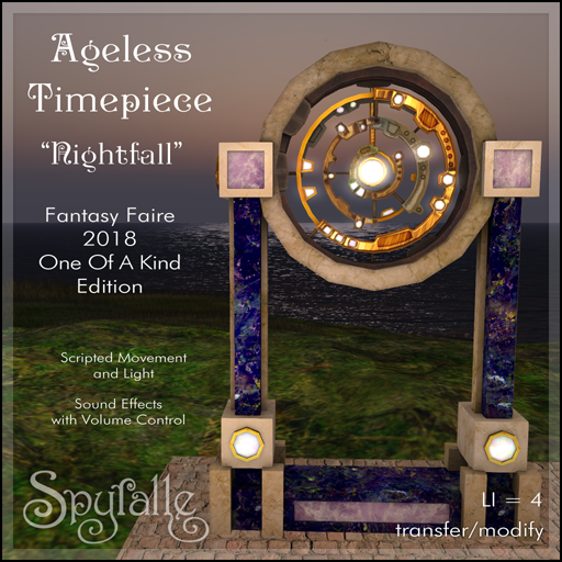 Spyralle Nightfall Timepiece - Fantasy Faire 2018 Unique Edition
