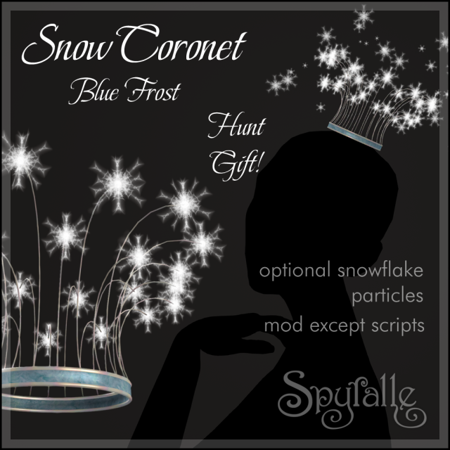 Spyralle Snow Coronet - Blue Frost - Hunt Gift